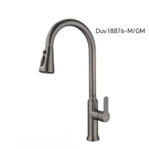 (DUV 18876-M/GM) Pull Out Kitchen Sink Mixer Tap-SUS304 Gun Metal