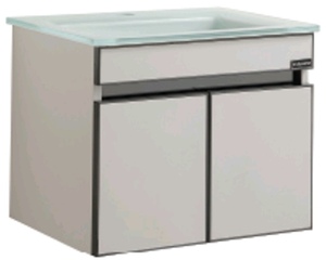 Glass Basin Stainless Steel Cabinet (520mm)