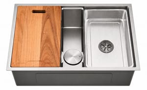 S/Steel Single Bowl C/W Chopboard & Tray