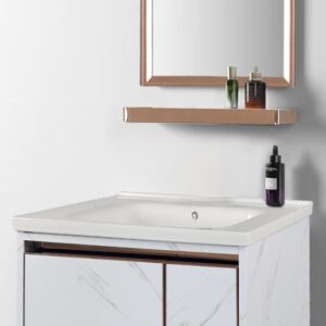 Ceramic Basin Stainless Steel Cabinet (Include Mirror & Shelf)