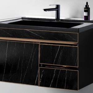 (MTC80502BL) Ceramic Basin Stainless Steel Cabinet