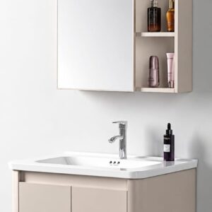 Ceramic Basin Honeycomb Aluminium Cabinet / Aluminium Mirror Box