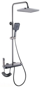 (MTSS 502)Stainless Steel Material 4Way Piano Button Exposed Shower Mixer Set