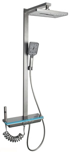 (MTSS 503)Stainless Steel Material 4Way Piano Button Exposed Shower Mixer Set