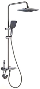 (MTSS 504)Stainless Steel Material 4Way Piano Button Exposed Shower Mixer Set
