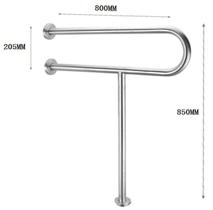 (MTGB 32800A2S) U Shape wall and floor mounted Grab bar-Brushed Stainless Steel SUS304