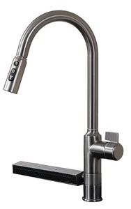 (TK-5793) Pull-out Tap With Waterfall (Gun Metal)