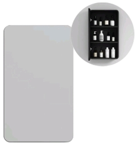 (DMBA 131-B/133-G) Aluminium Mirror Cabinet (600 x 400mm)