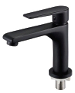 (DUV 13835-SB) Basin Cold Tap,Brass Black Gloss