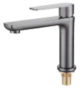 (DUV 13830-GM) Basin Cold Tap,SUS 304 Gun Metal