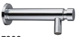 (DUV 7203) Wall Delay Basin Tap Brass Chrome