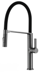 (DUV 18869-M) Pull Out Mixer Tap Brass Gun-metal