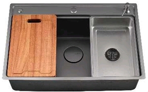 DUKS 64052-TM/VS/VBK Stainless Steel Kitchen Sink (Mesin Made)